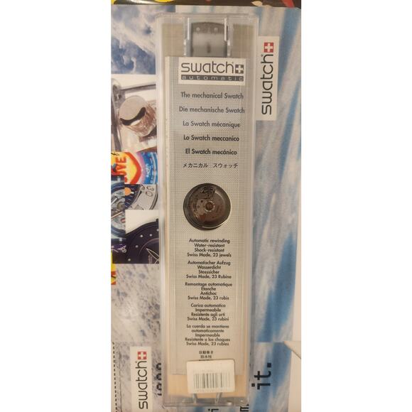 Swatch SILVER BARON SAM104 1994 Automatic Watch with 23 Jewels New old stock - Picture 12 of 12